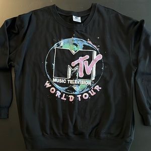 MTV Black Pullover Hoodie Size XL